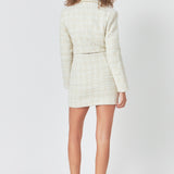 Premium Cropped Tweed Jacket