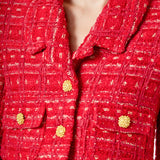 Premium Cropped Tweed Jacket