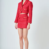 Premium Cropped Tweed Jacket