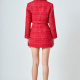 Premium Cropped Tweed Jacket
