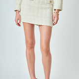 Premium Tweed Mini Skirt