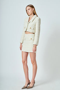 Premium Tweed Mini Skirt