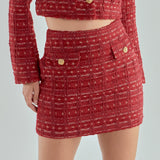 Premium Tweed Mini Skirt