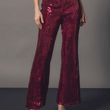 Sequin Flare Pants