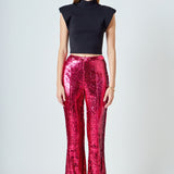 Sequin Flare Pants