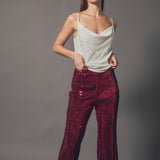 Sequin Flare Pants