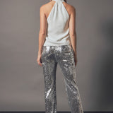 Sequin Flare Pants