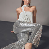 Sequin Flare Pants