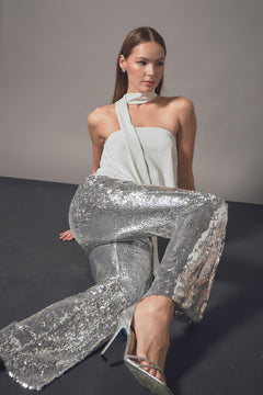 Sequin Flare Pants