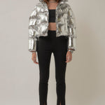 GREY LAB-Cropped Puffer Jacket-JACKETS available at Objectrare