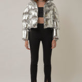 GREY LAB-Cropped Puffer Jacket-JACKETS available at Objectrare