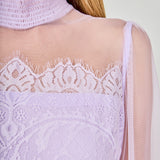 Long Sleeve Lace Mini Dress