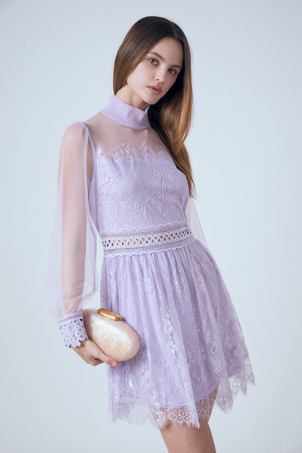 Long Sleeve Lace Mini Dress – Endless Rose