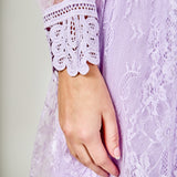 Long Sleeve Lace Mini Dress