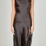 Midi Satin Slip Dress