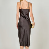 Midi Satin Slip Dress