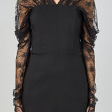 Mini Dress With Glove Sleeves