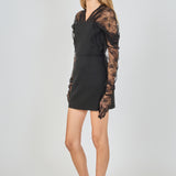 Mini Dress With Glove Sleeves