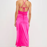 Cut Out Slinky Maxi Dress