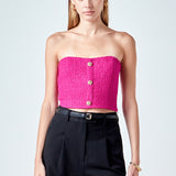 Boucle Crop Top