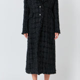 Premium Long Tweed Coat