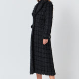 Premium Long Tweed Coat