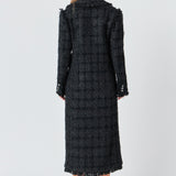 Premium Long Tweed Coat