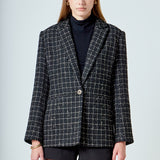 Tweed Single Breasted Blazer