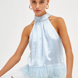 Feather Trim Top