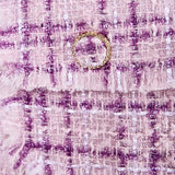 Tonal Boucle Tweed Short Blazer