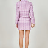 Tonal Boucle Tweed Skirt