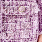 Tonal Boucle Tweed Skirt