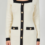 Long-Sleeve Knit Mini Dress