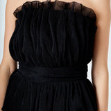 Strapless Tulle Banded Top
