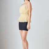 Strapless Tulle Banded Top