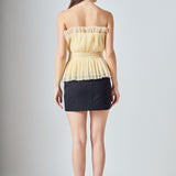 Strapless Tulle Banded Top