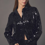 Sequins Dress Shirt