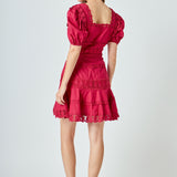 Lace Fit-and-Flare Mini Dress
