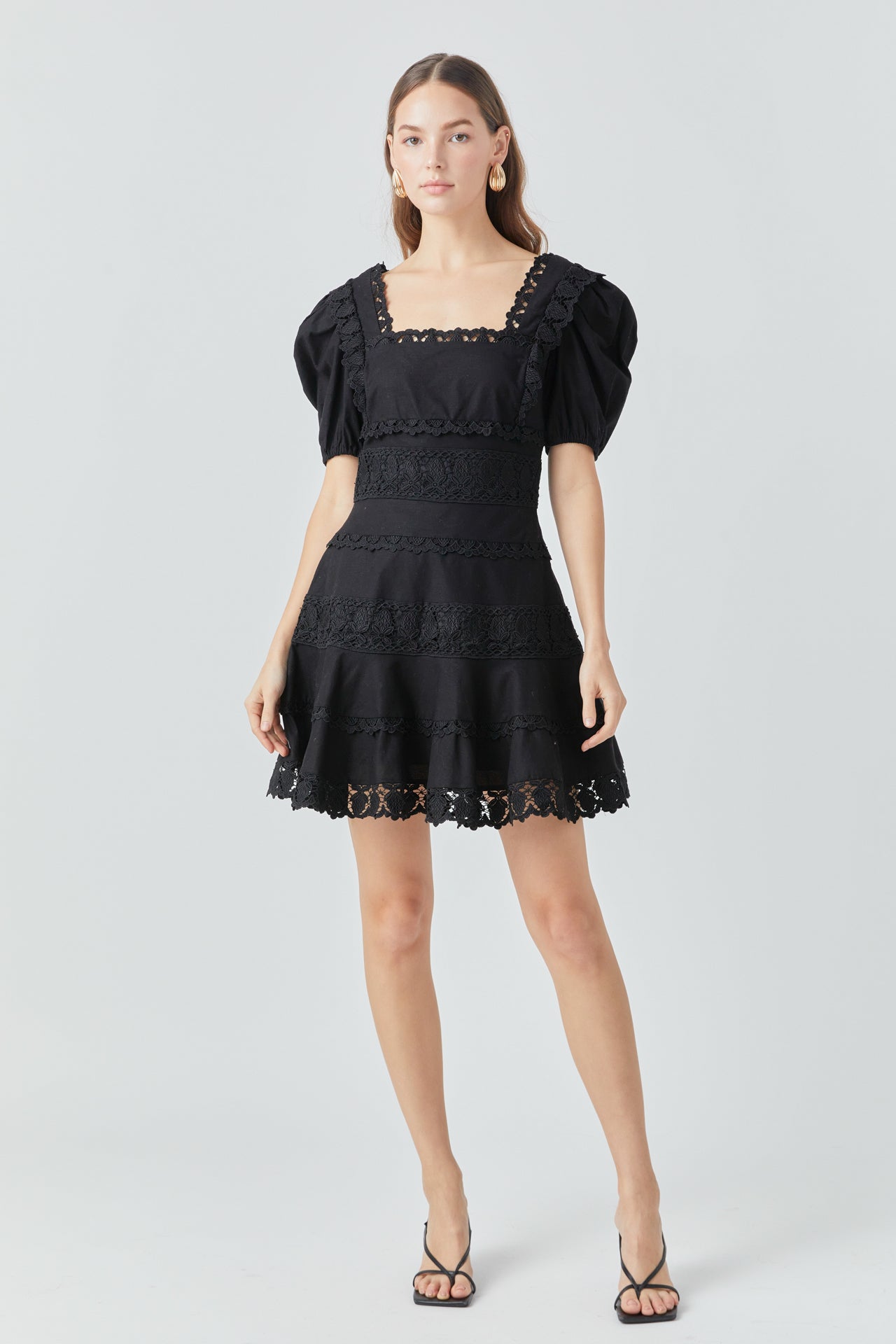 Lace Fit-and-Flare Mini Dress – Endless Rose