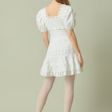 Lace Fit-and-Flare Mini Dress