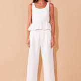 Back Bow Contrast Top