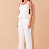 Back Bow Contrast Top