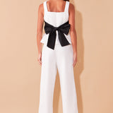 Back Bow Contrast Top