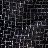 Sequined Mesh Gridded Skirt