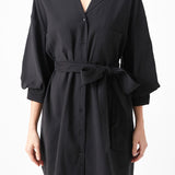 Belted Mini Shirt Dress