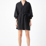 Belted Mini Shirt Dress