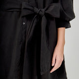Belted Mini Shirt Dress