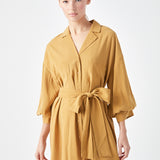 Belted Mini Shirt Dress