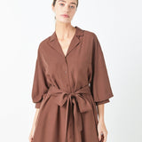 Belted Mini Shirt Dress