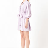 Belted Mini Shirt Dress